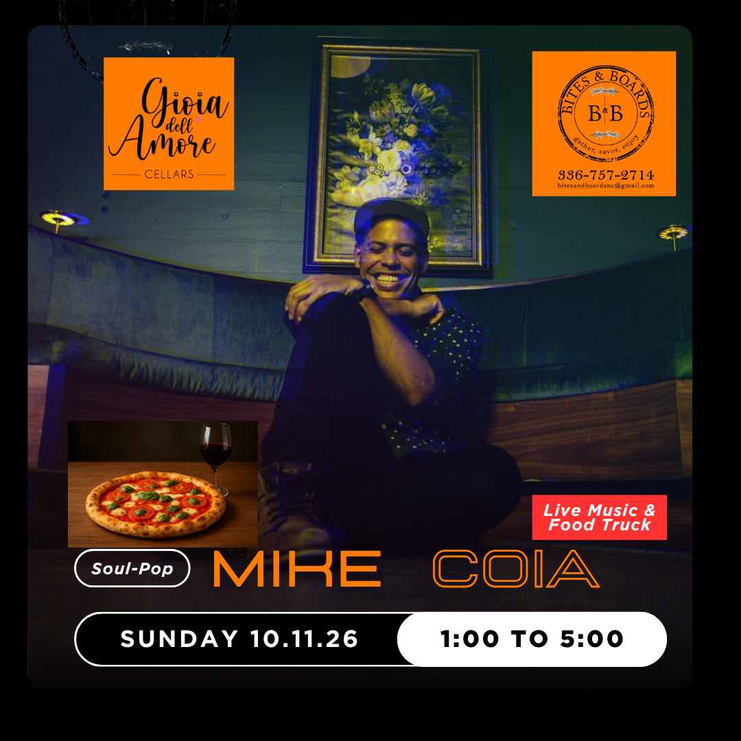 Mike Coia Live + Bites & Boards Food Truck